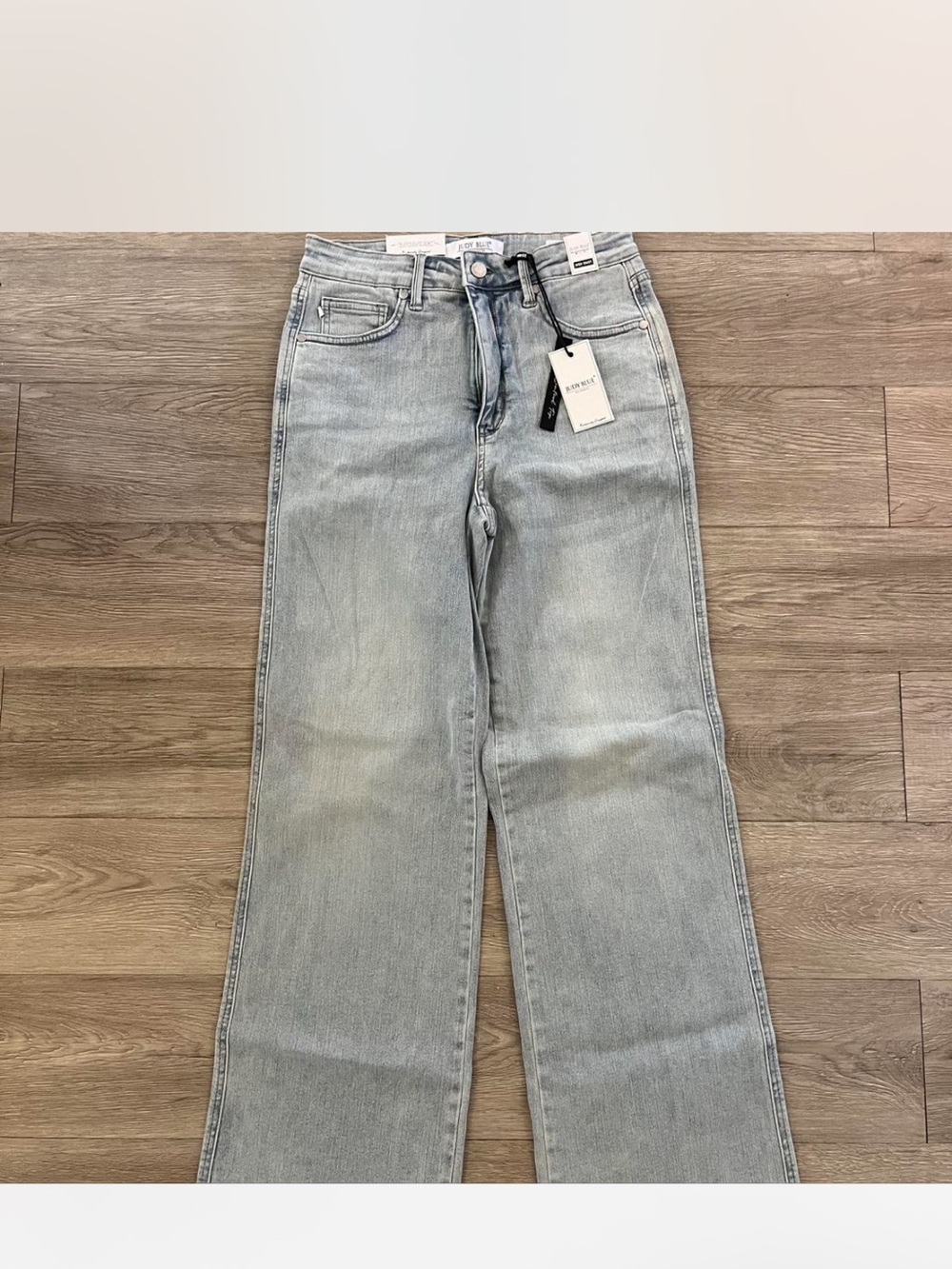 Judy Blue Light Wash Wide-Leg Jeans